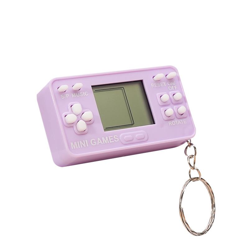 Mini Tetris Classic Handheld Game Console Keychain Toy