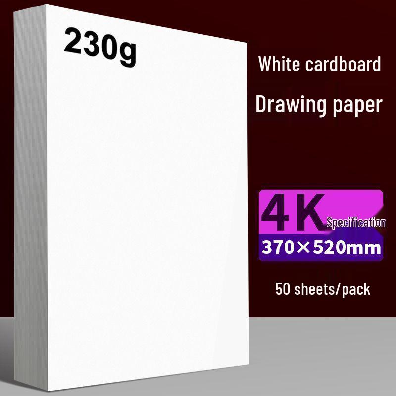 Białe Kartony - Format A4 i A3, Dutch White, do Sztuki Dziecięcej, Rysowania 4K i 8K oraz Projektów Rękodzielniczych.