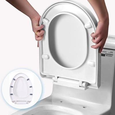 Toilet Seat Cover Toilet Seat Quiet-Close Toilet Lid Toilet Seat Countoured Seat Toilet Hardware Suitable for Home Use