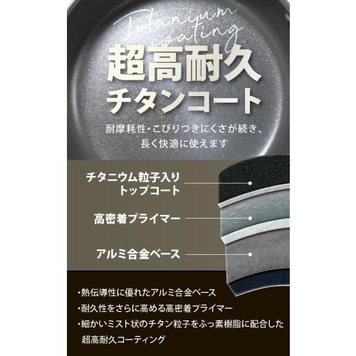 every U. Titanium-Coated 26cm Pot with Glass Lid, Fluoropolymer Coating, Gas/IH Compatible, High Heat Efficiency, Non-Stick, PFOS-Free, 750,000-Use Ab