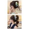 Cute Bear Double Sided Hair Claw Bow Shark Clip Elegant Back Head Hair Accessories