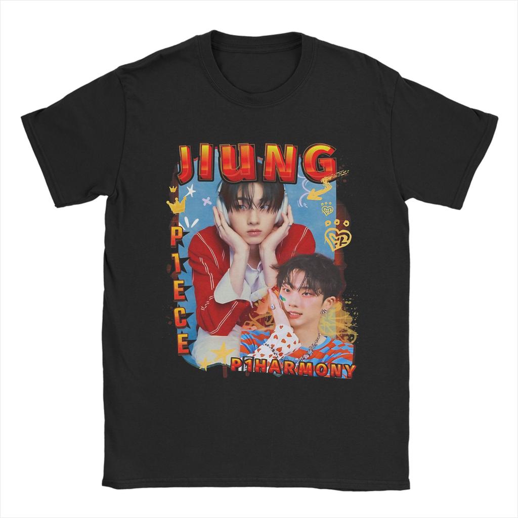 Herren Damen THEO P1harmony T-Shirts 100% Baumwolle Oberteile Lustiges Kurzarm Rundhals T-Shirt Geschenkidee T-Shirt