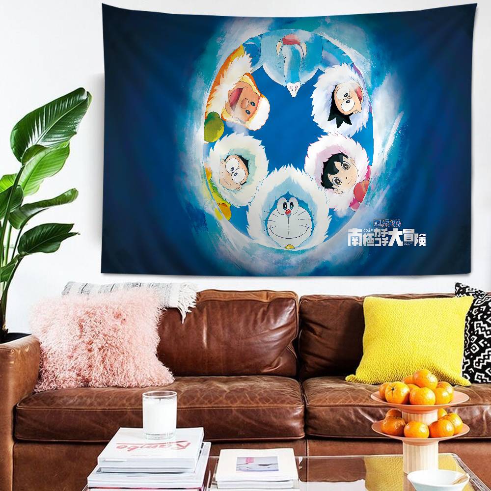 Classic Anime DDoraemon Hanging Bohemian Tapestry Bohemian Wall Tapestries Mandala Cheap Hippie Wall Hanging