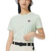 Li Ning Sports Life Series Enlightenment Solid Color Regular T-Shirt Women Tops Green AHSS312-2