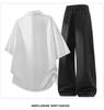 Men's Trendy Plus Size Polo Shirt & Long Pants Two-Piece Set - Casual & Versatile Short Sleeve Tee Sports Outfit
