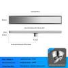Bright Light 304 Stainless Steel Invisible Floor Drain - Odor-Resistant for Hotel Showers