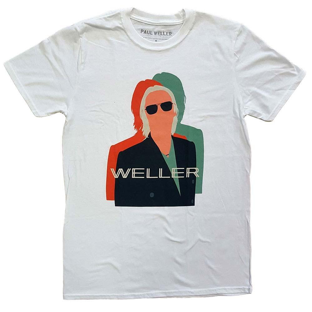 Men s Paul Weller Illustration Offset Slim Fit T-shirt Small White S