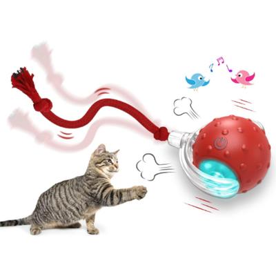 Interactive Cat Toys for Indoor Cats Fast Rolling On Carpet, Chirping & Motion Activate Cat Toys