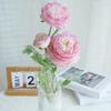 Home Decoration Silk Peony Bouquet Single Branch Simulation Flower New Elegant Artificial Flowers