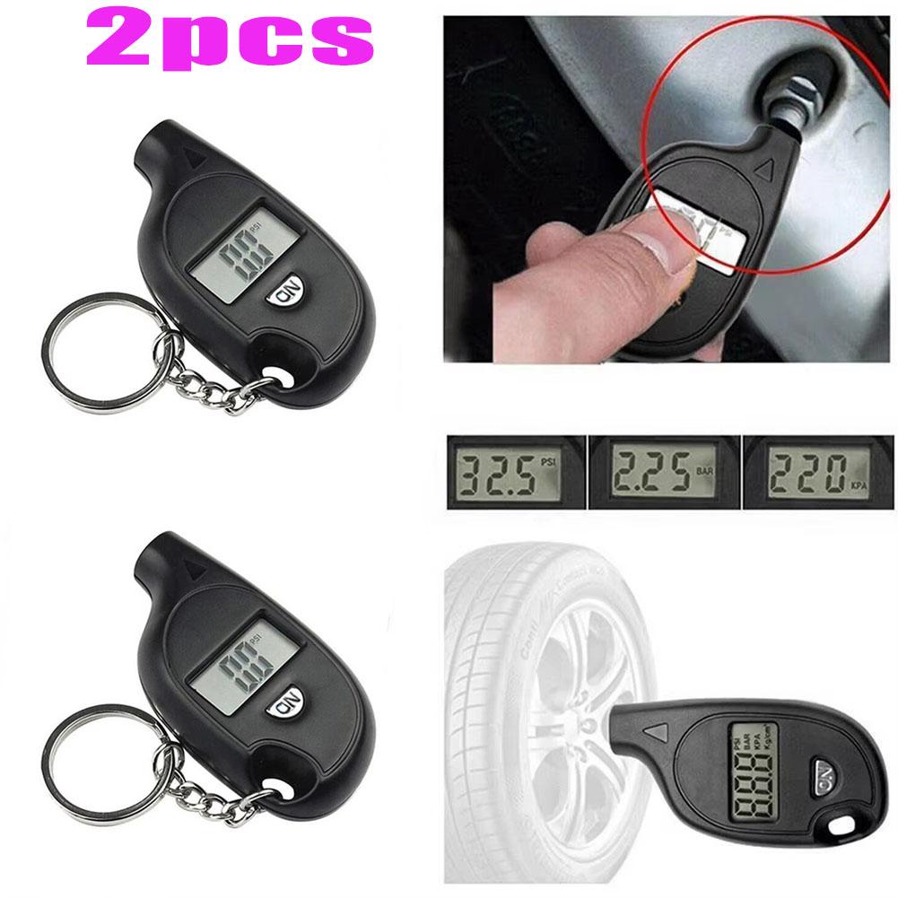 Mini Tire Gauge Digital With LCD Display Car Tire Air Pressure Tester Meter Auto Car Motorcycle Tire Safety Alarm Testing Tools