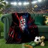 Cagliari Fußball Club Wappen Decken Flanelldecken Plüsch für Sofa Bett Geschenke für Männer Frauen Reise Picknickdecke Weihnachts-Fan-Geschenke