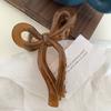 Bowknot Shape Hair Claw Candy Color Shark Hair Clip Anti-slip Back Head Hair Pin Plastic Women Hair Accessories