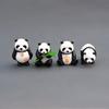 Adorable 4pcs/set Lovely Mini Panda Action Figure Collection Toys For All Ages