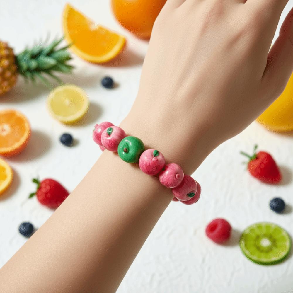 Resin Summer Dopamine Wrist Jewelry Cartoon Y2K Beaded Bracelet Y2K Fashion Girls