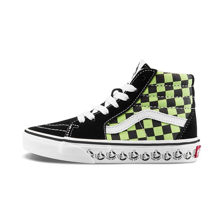 (PS) Vans BMX SK8-HI Zip Black Sharp Green Kids VN0A4BUWV3W EU 32.5