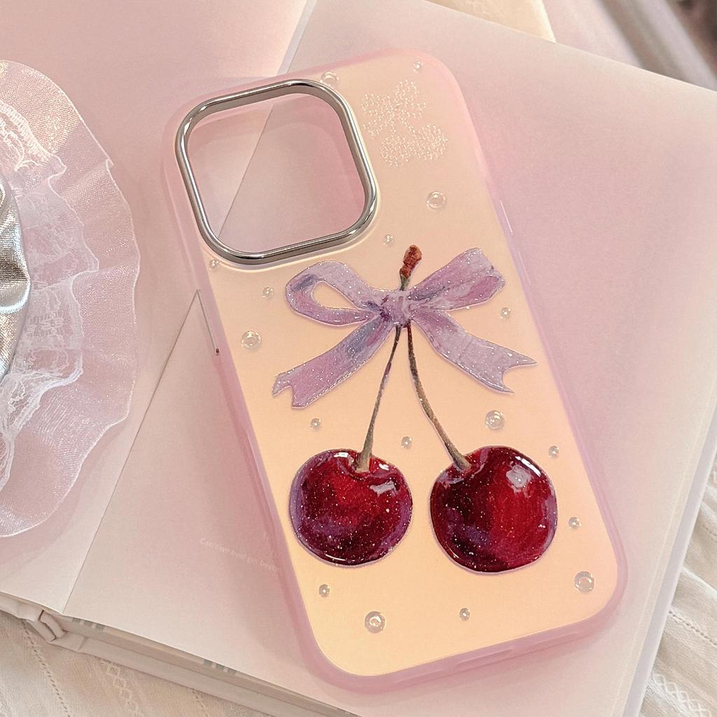 Creative Cherry Phone Case for iPhone 17 and iPhone 17 Pro Max
