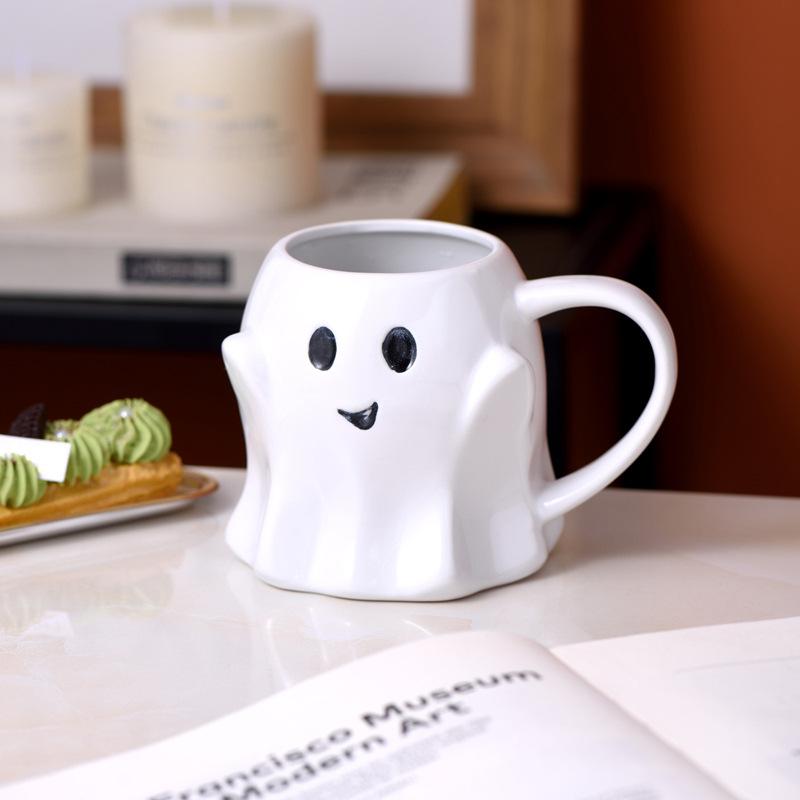 Pasqua Halloween Fantasma Elfo Creativo Tazza Carina per Coppia Regalo Ufficio Bere Ceramica Drinkware Decorazione Crogiolo Zucca Tazza Fantasma