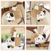 Soft Car Seat Tissue Box Cat  Shape Paper Towel Dispenser Plush Cat Napkin Box  Car Interior Decor