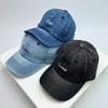 Baseball Her  Him For Women Men School Old Vintage Caps Peaked Hats Cotton Embroidery Washing Versatile Snapback Fashion Denim Letter Outdoor