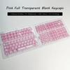 Xiaomi New 132 Keys Black Full Transparent PC Keycaps UV Printing Clear Crystal Key Caps Cherry Profile for MX Switches Gaming Keyboard