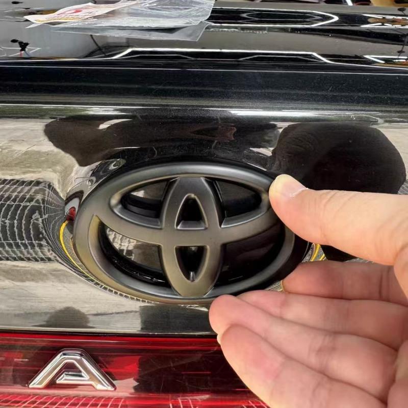 LGPE6 3D Car Front Rear Emblem Badge Grille & Trunk Sticker for Toyota Corolla Camry Reiz Highlander Exterior Modification Accessories