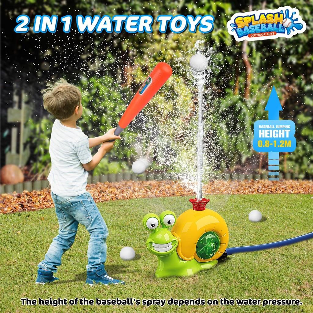 Summer Outdoor Spray Snails featuring Baseballs Rotating Sprinkler Lawns Playing Water Parent-child Interactive Playthings