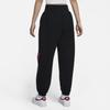 Nike Dragon Rise New Year Series Large Logo Print Cuffed Training Knit Pants Women Bottoms Black FZ6558-010
