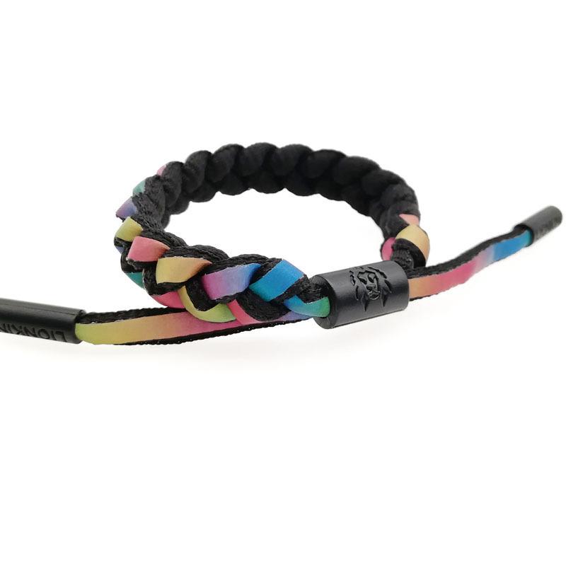 Bracelet Shoelace Woven Holographic Reflective Couple Bracelet Men's and Women's Bracelet