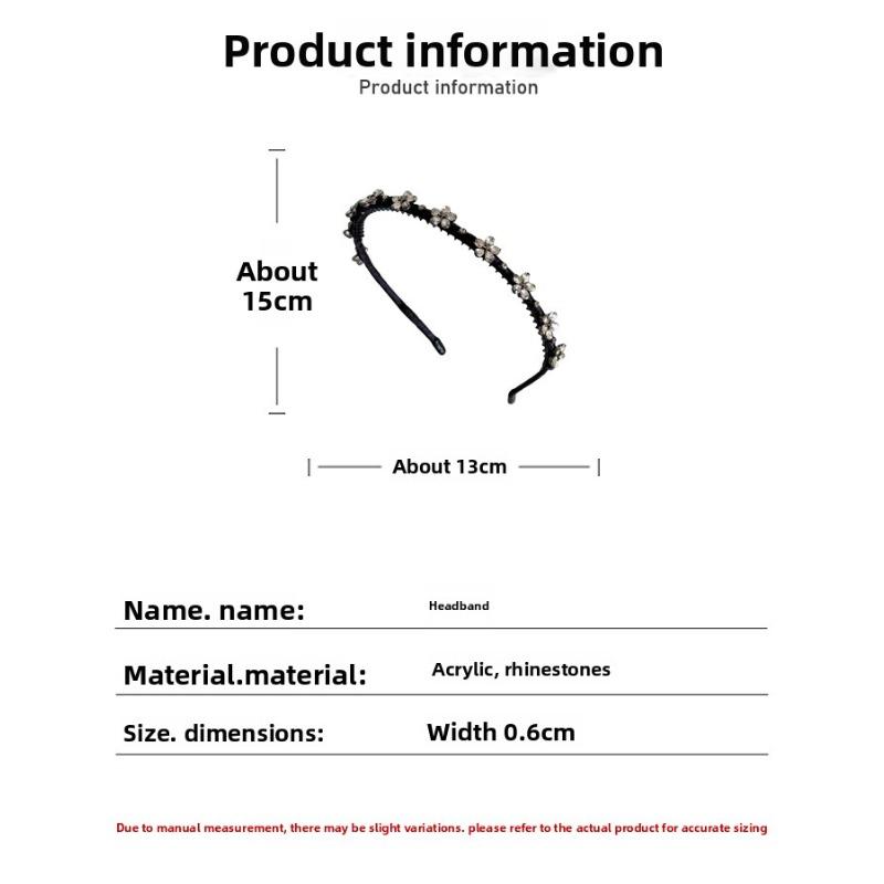 Neues Strass-Zahnstirnband im Internet-Promi-Stil, super feenhaftes Temperament, einfacher und vielseitiger Perlen-Haarclip Haare