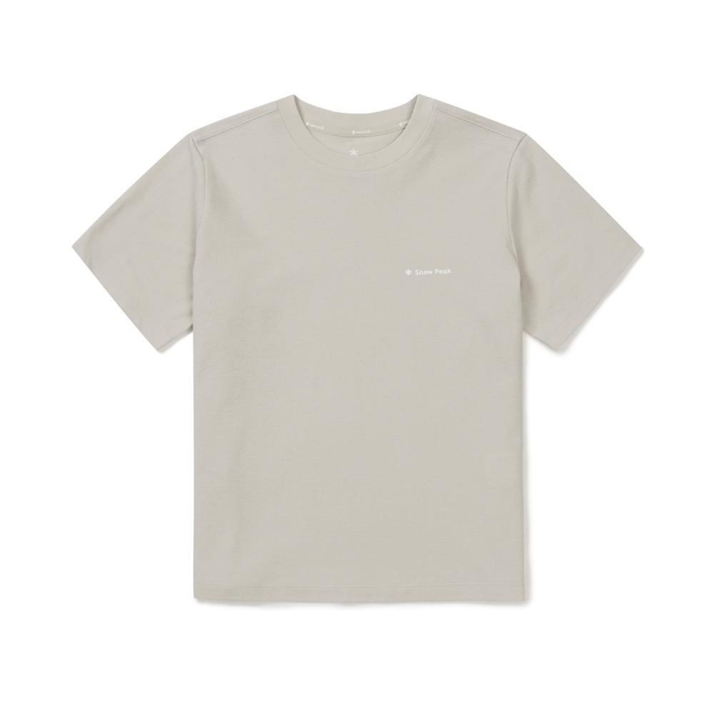 SNOWPEAK Sorona Women's Semi-Crop Short Sleeve T-Shirt Sand Beige (S26MWFTS05)