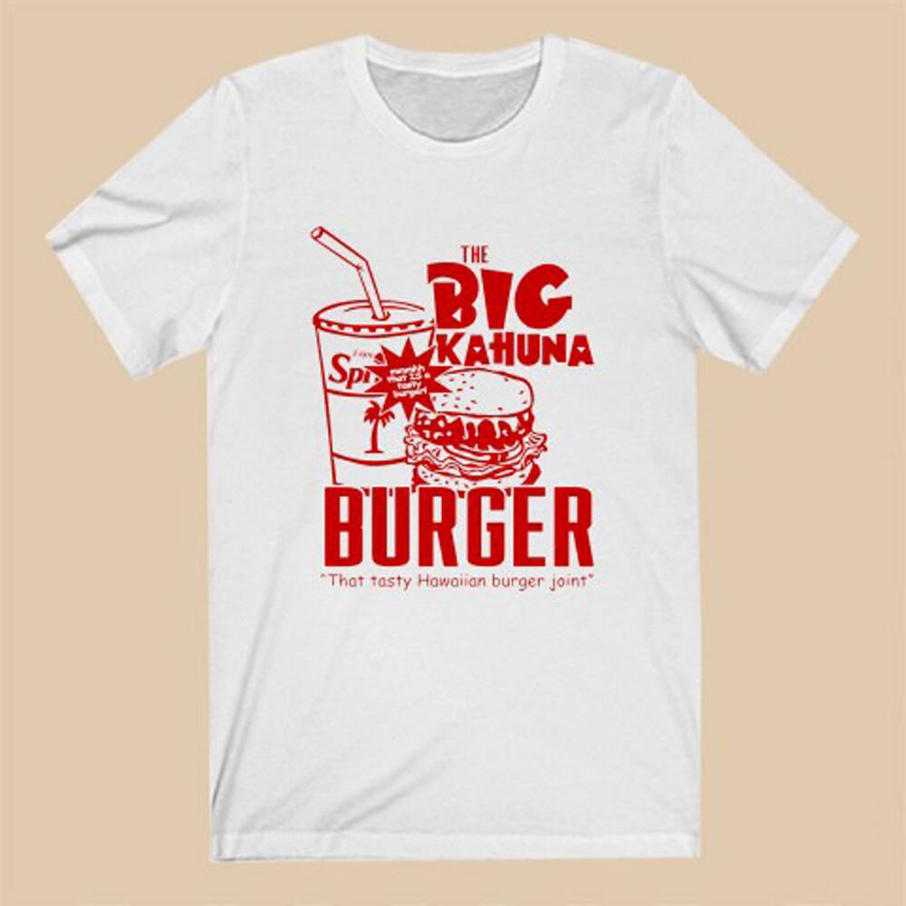 Мужская белая футболка унисекс Big Kahuna Burger Гавайский бургер Размеры от S до 5XL XXXL