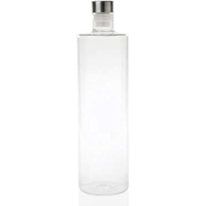 Bouteille en Verre - ANDREA HOUSE - M289747 - 1,5 l - Acier Inoxydable - Silicone