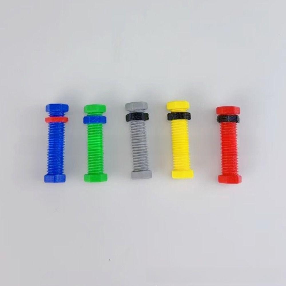 Stress Relief Threaded Pencil Case Relieve Anxiety Rotating Pen Cap  for School Office Home