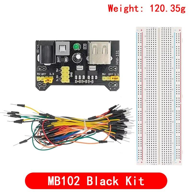 

3,3 В/5 В MB102 Модуль живлення макетної плати + MB-102 830 точок Прототипна плата для набору arduino + 65 перемичок оптом