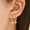 925 Sterling Silver leaf  Earrings For Women Trendy Earring Jewelry Prevent Allergy Party Accessories Gift