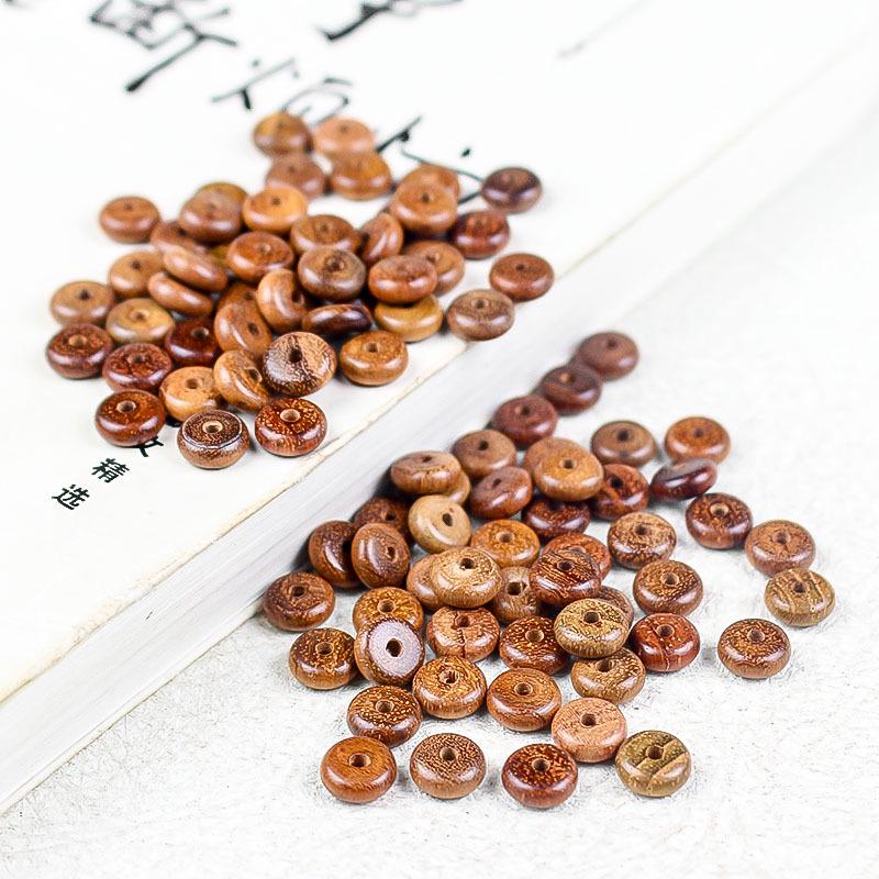Burmese Padauk Wood Spacer Beads 3x8MM DIY Bracelet Buddhist Accessories