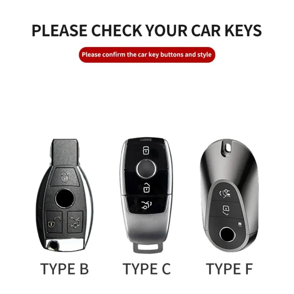 Car Key Case Cover for Mercedes Benz GLC CLA GLA AMG GLS GLA GLK CLS W204 W212 W176 Car Key Protection Shell