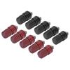 5 Pairs Binding Post Grounding Brass Nickel Plated M6 Thread Welding Power Terminal 0V‑380V