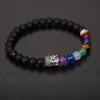 6Mm Natural Stone Green Dongling Agate Buddha Head Bracelet Jade