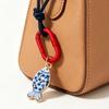 Retro Bag Chain Charms Sea Series Car Keyring Cute Mobile Phone Pendant  Daily Use