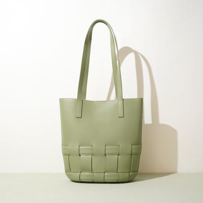 New Special Edition Woven Bag, Large Capacity, Fashionable Genuine Leather Shoulder Bag, Casual Trendy Versatile Handbag