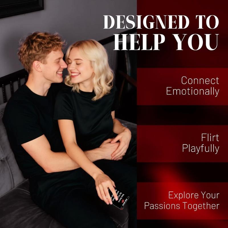 Bedroom Couples Games for Adults,Super Fun Couple Card Games for Date Nights,50 Prompts to Spark Conversation and Intimacy Z01