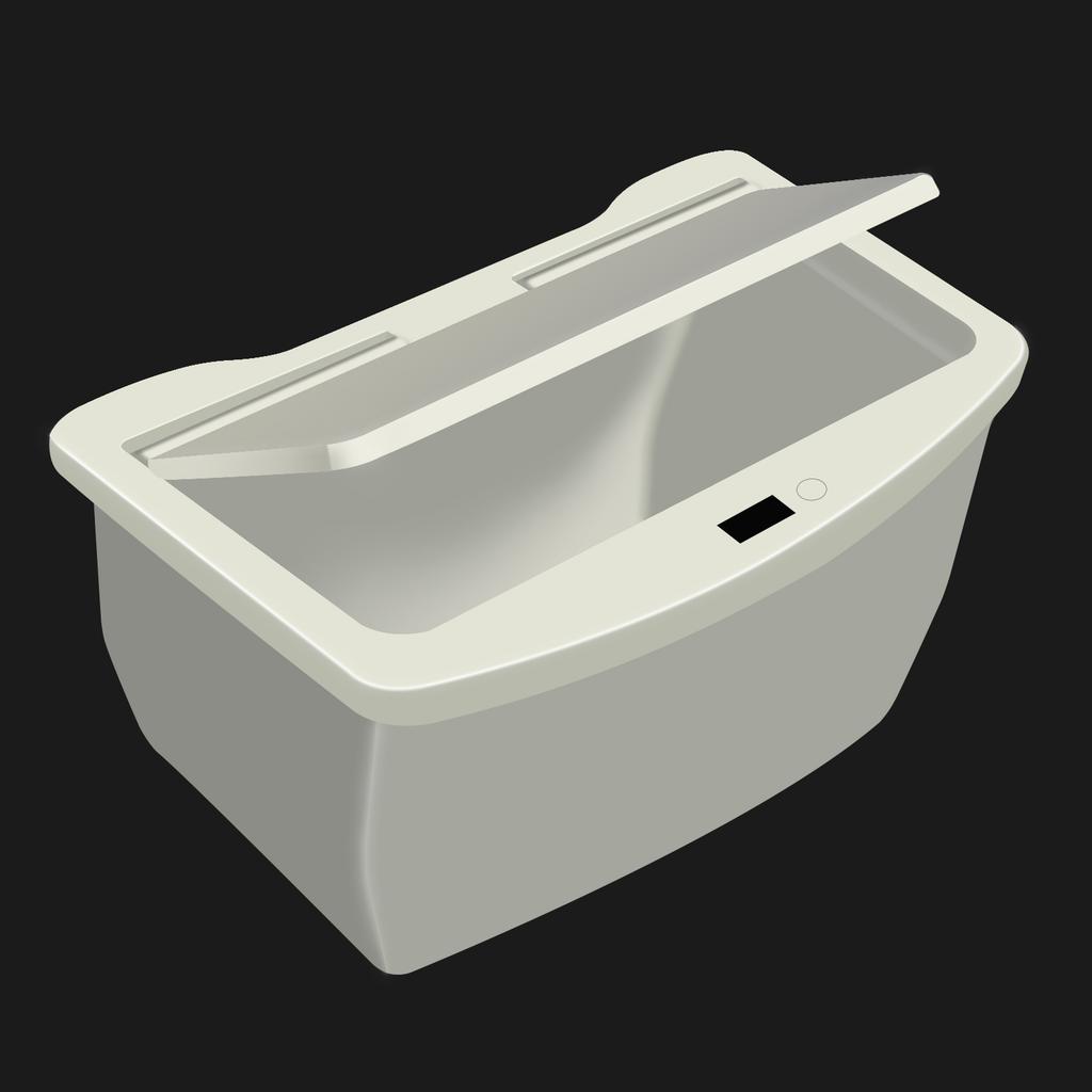 Suitable for Tesla Model Y Intelligent Induction Car Trash Can Rechargeable ABS Storage Box for Vehicle Interior Organization