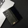 Vintage Luxury Leather Hard Drop Proof Phone Case for Samsung Galaxy Z Fold 7 6 5 4 3 Hinge Shockproof Solid Color Protect Cover
