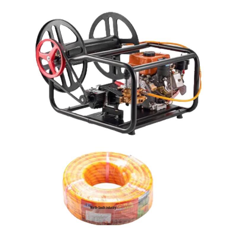 High-Pressure Agricultural Sprayer with Automatic Hose Reel CN plug (adapter included)