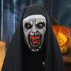 1 Set Halloween Headgear Scary Nun Emulsion Headgear Halloween Thriller Cosplay Costume for Party Home