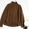 SCIONE Sweater Autumn Winter Warm Cashmere Women's High-Necked Pullover Loose Thick Sweaters Knit