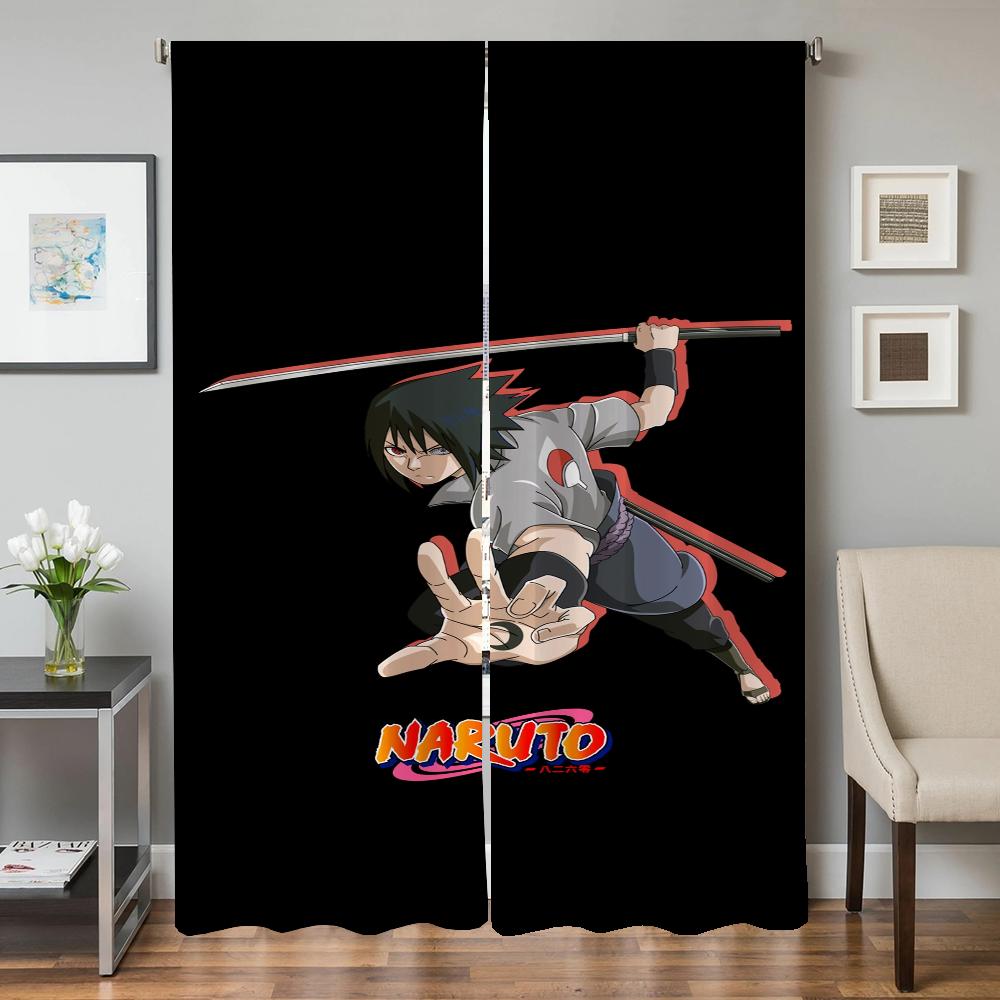 

Домашний интерьер Кухня Шторы для гостиной 2 шт. Плотные шторы Дверная штора Наруто Спальня Украшение Разделительная перегородка Тень W50xH70cmx2pcs-CL