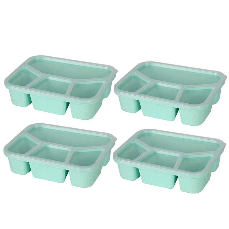 Wheat Straw 4-Compartment Bento Box