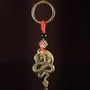 Thailändsk Amulett 2025 Ormens År Kinesiskt Zodiak Nyckelring Hänge Vintage Skyddsamulett Talisman Pengar Välstånd Framgång Hälsa Lyckosmycke Mynt